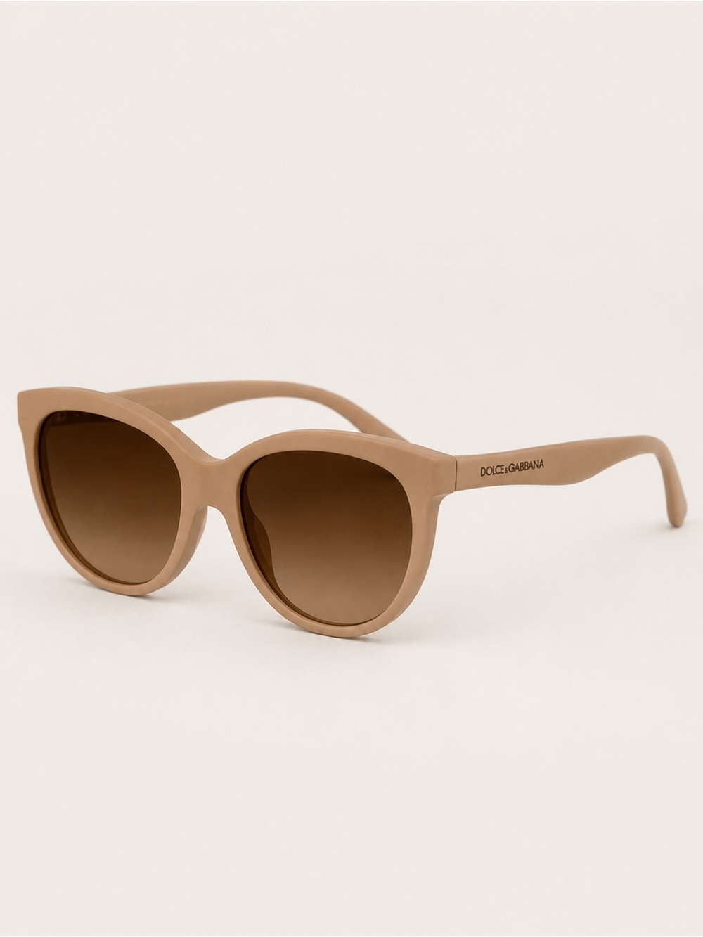 Dolce & Gabbana Beige Cat-Eye Sunglasses for Women